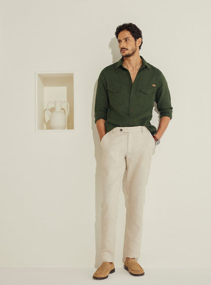 Viridian Linen Shirt