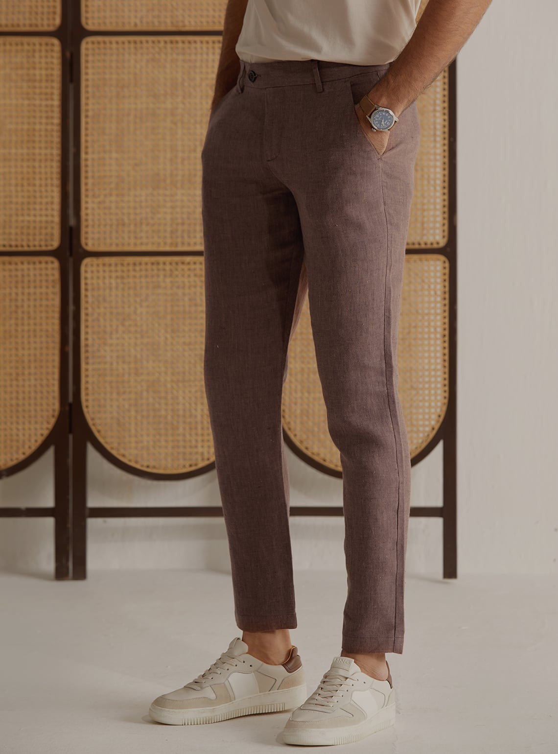 Chestnut Linen Pants