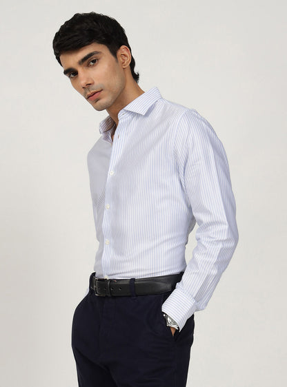 Blue Haze Cotton Tencel Shirt