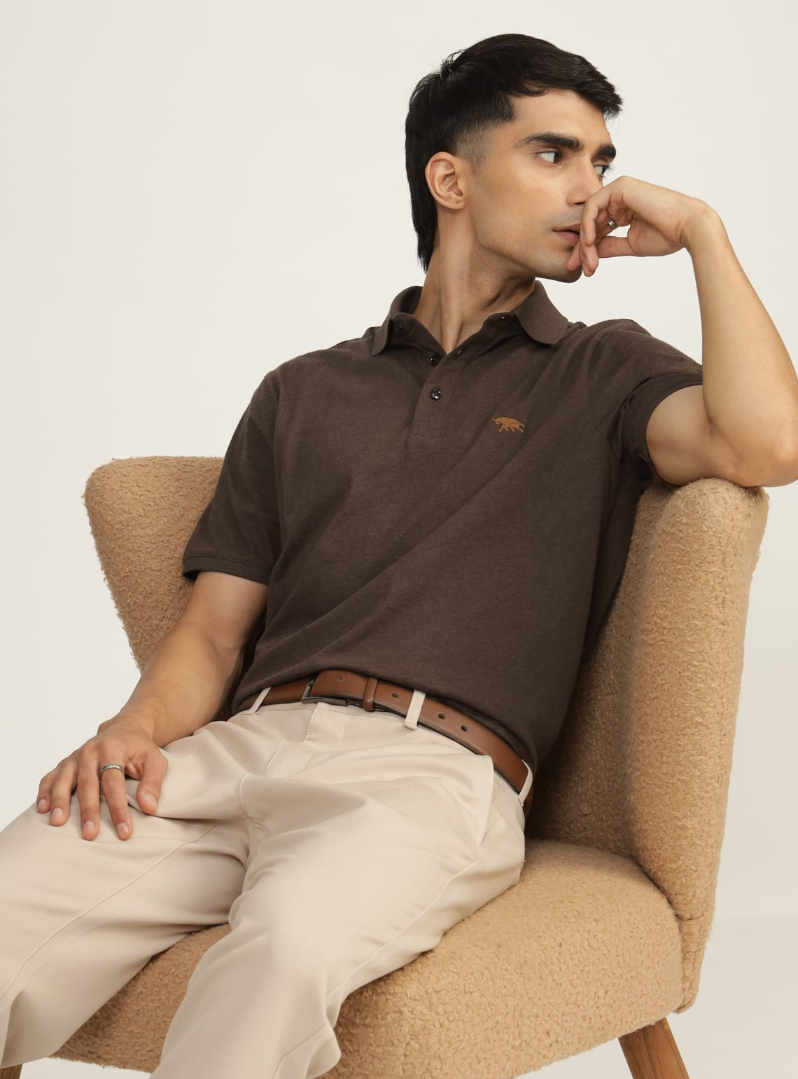 Paco Brown Melange Polo