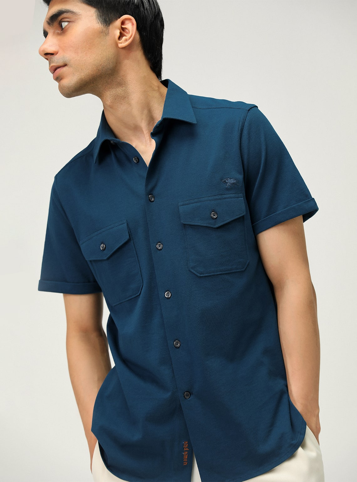 Nile Blue Shirt-Half