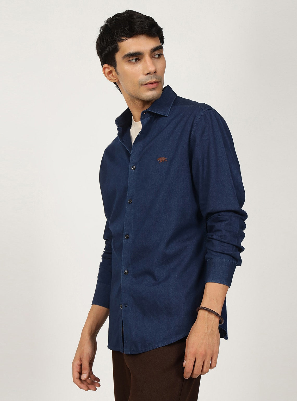 Atlantic Indigo Cotton Shirt