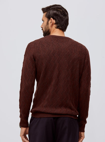 Ruby Brown Merino Pullover