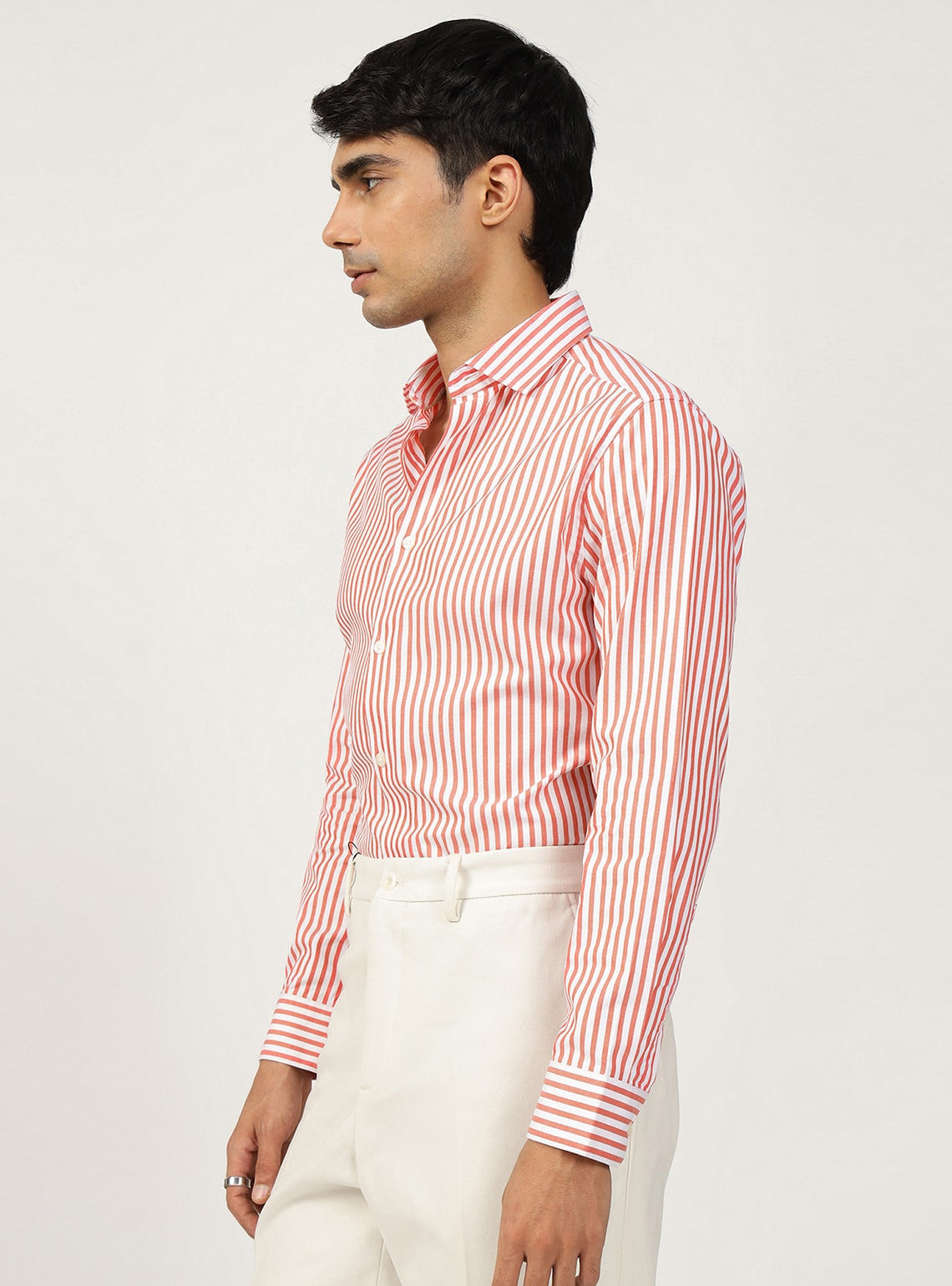 Flamingo Stripe Cotton Shirt