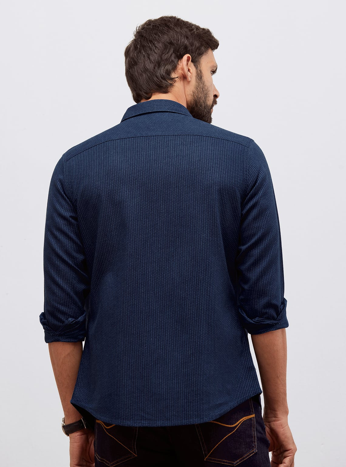 Vulcan Indigo Cotton Shirt