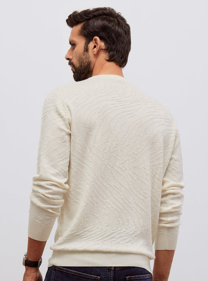 Swiss White Merino Pullover