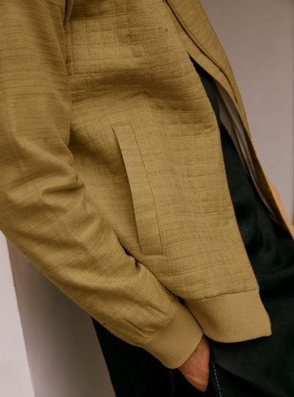 Aurum Silk-Cotton Bomber