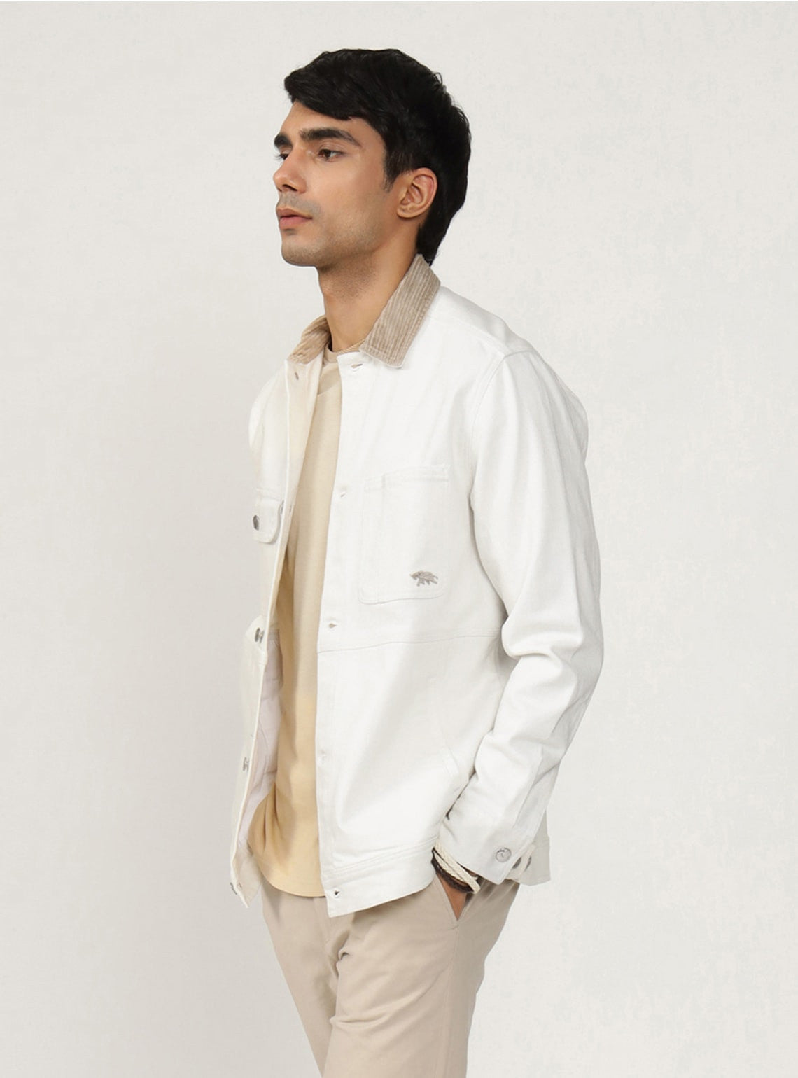 Snowdrift Cotton Corduroy Overshirt