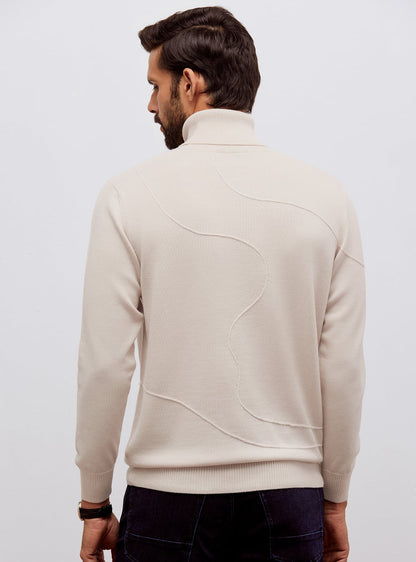 Blanc White Merino Pullover