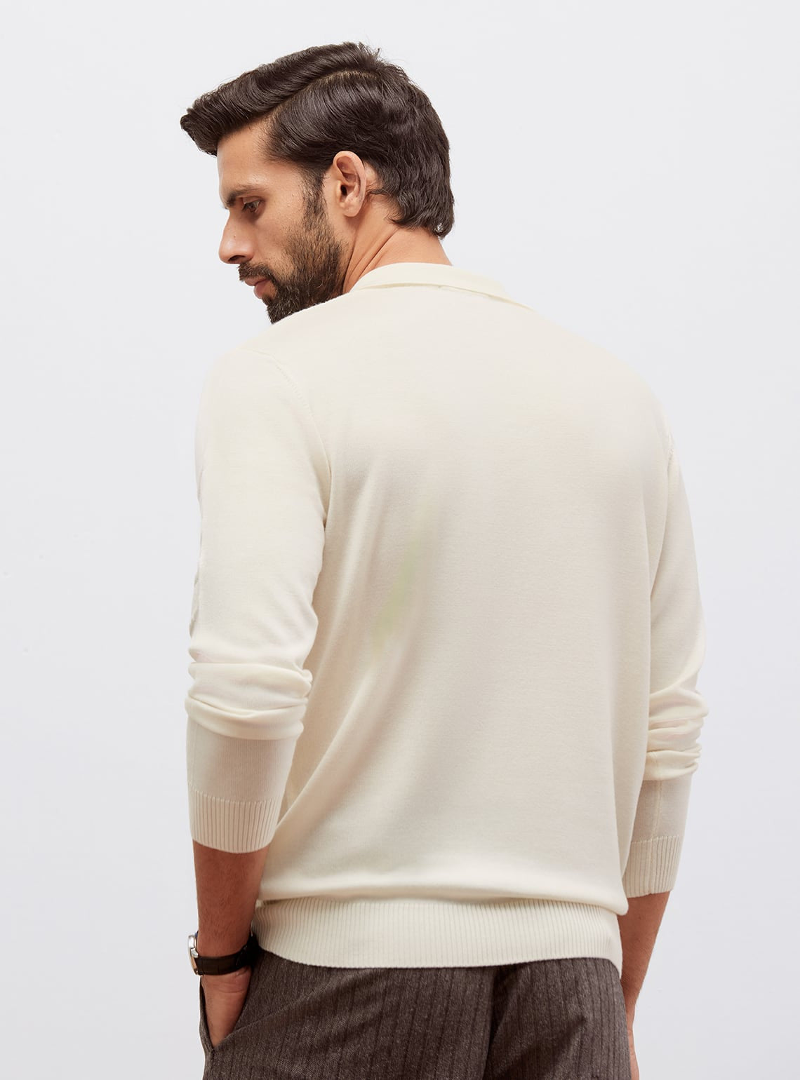 Alp White Merino Sweater