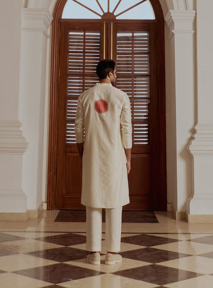 Vellai Cotton-Silk Kurta