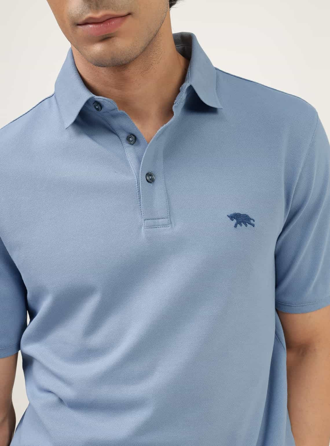 Echo Blue Pique Polo