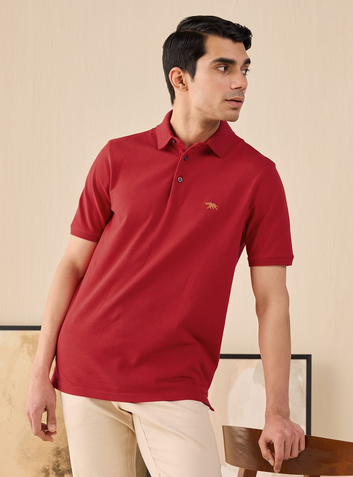 Ruby Pique Polo