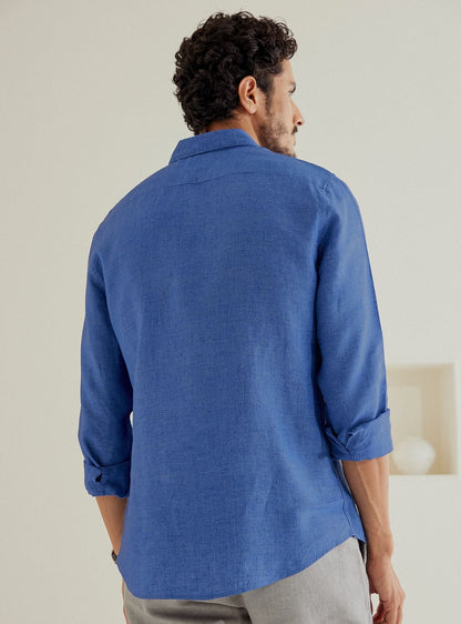 Sapphire Linen Shirt