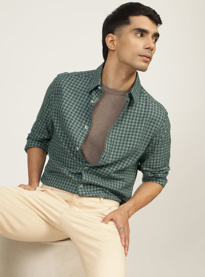 Forest Cotton Check Shirt