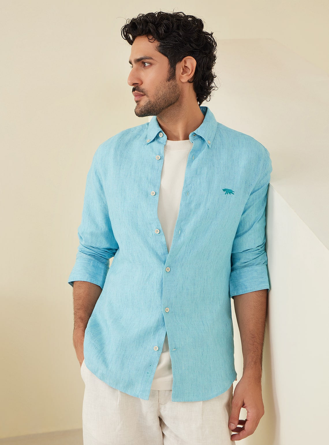 Azure Linen Shirt