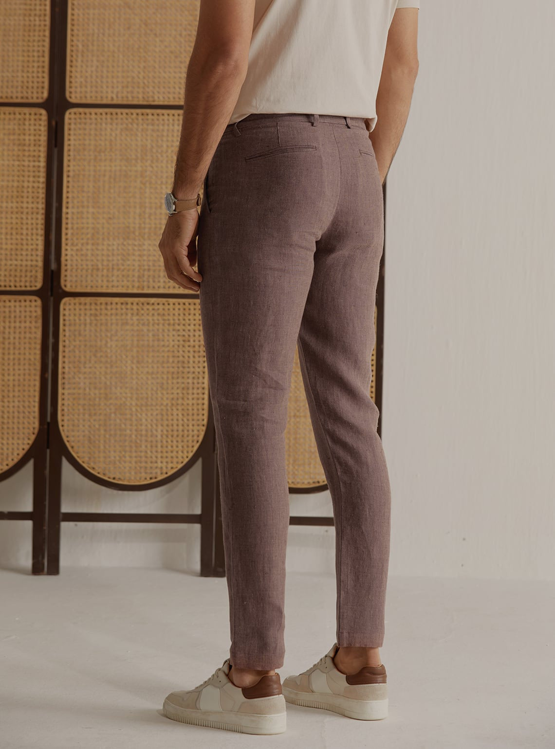 Chestnut Linen Pants