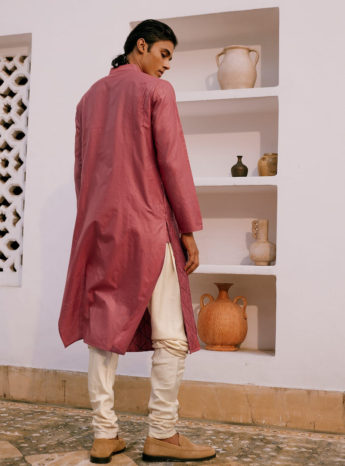 Gulaab Cotton-Silk Kurta