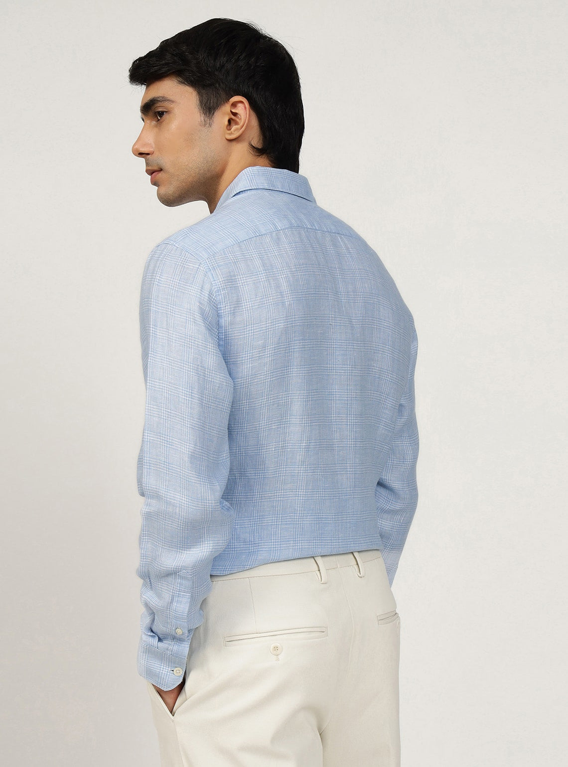 Casper Blue Linen Shirt