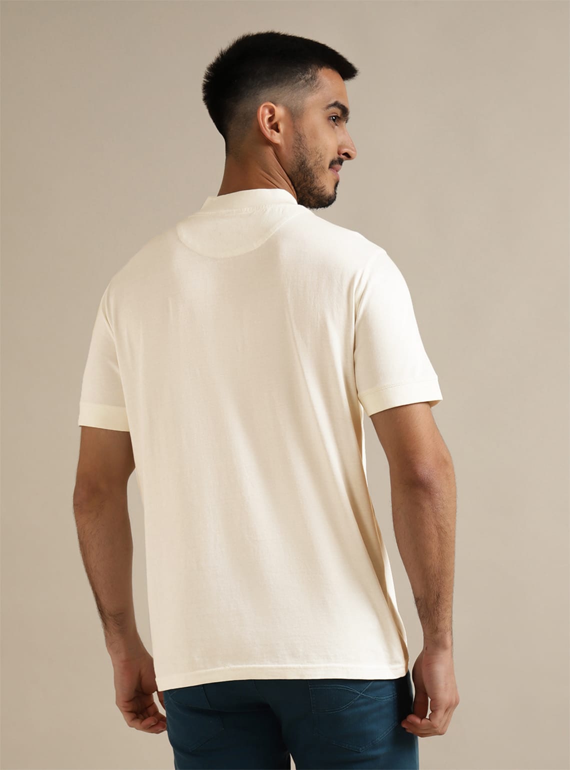 Alp White Mock Neck