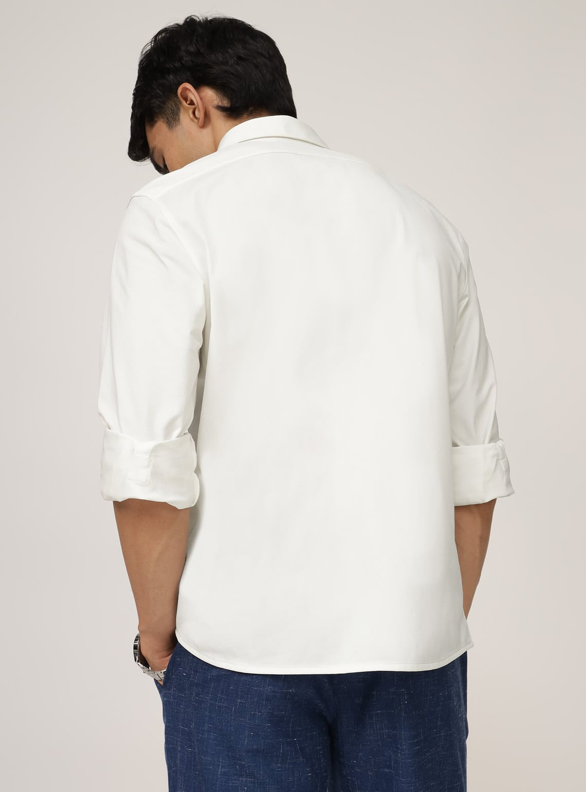 Autum White Poly Shirt