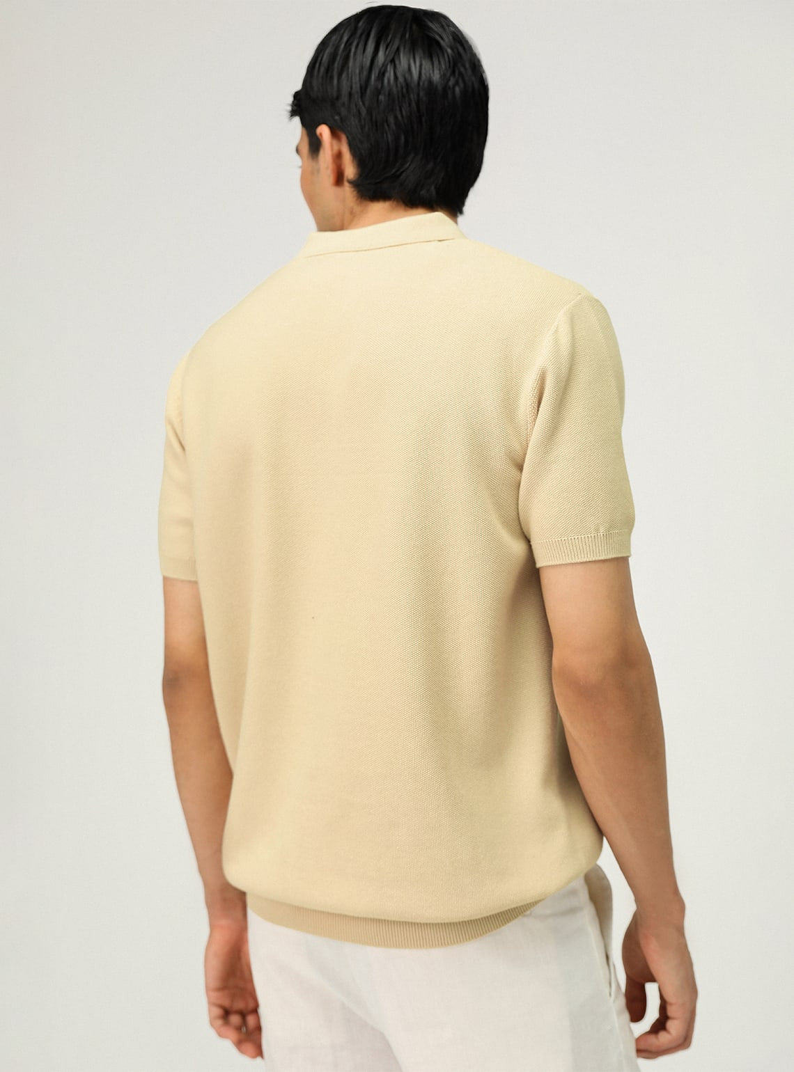 Champagne Viscose Polo