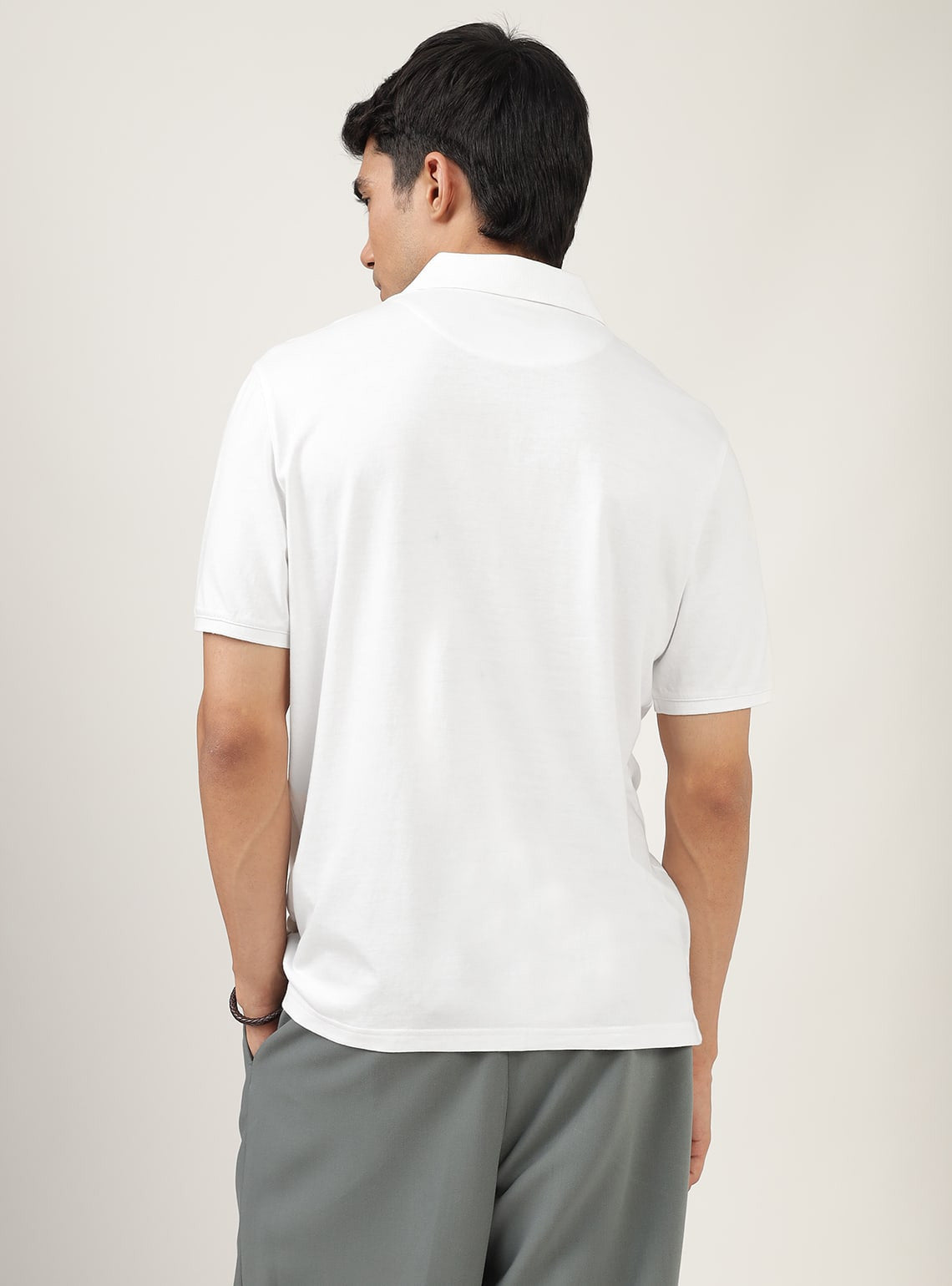 White Quill Cotton Polo