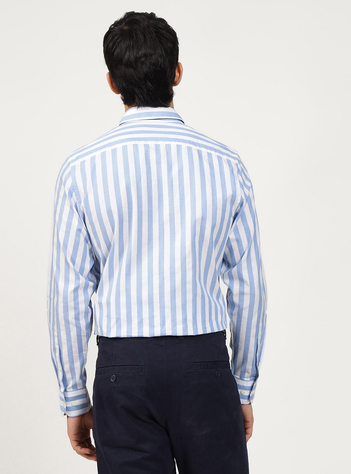 Casper Blue Stripe Cotton Shirt