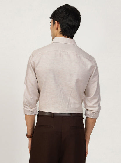 Beige Cotton Linen Shirt