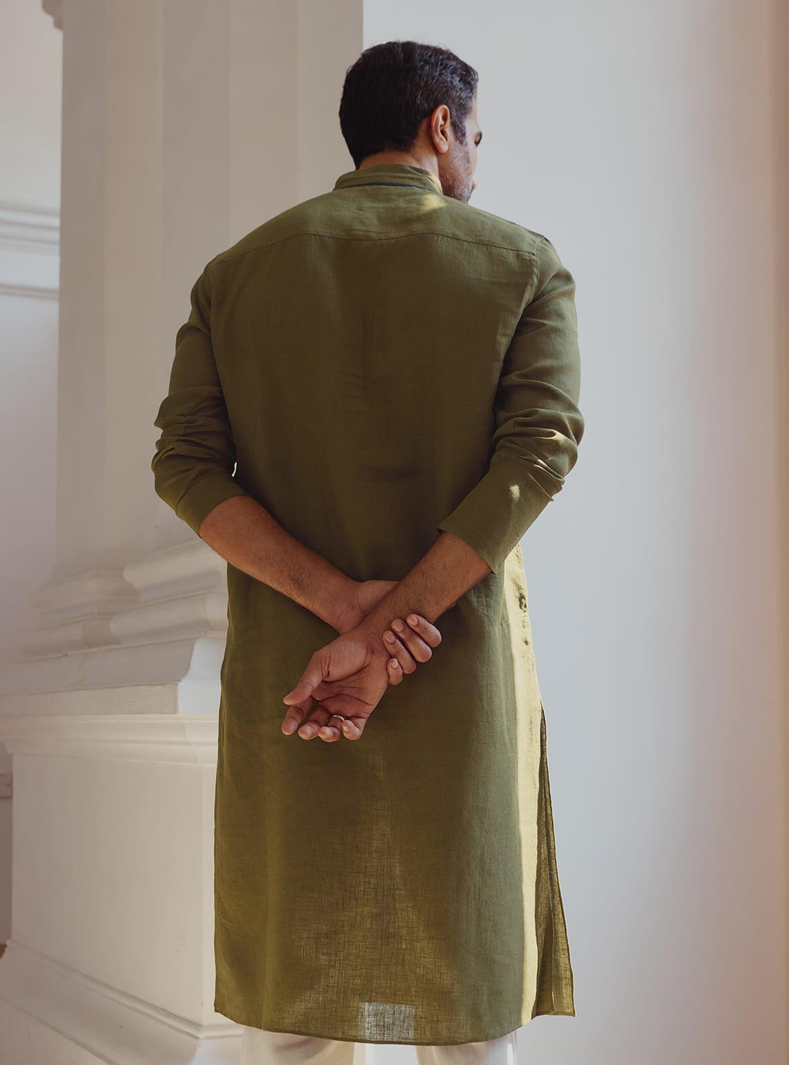 Jade Linen Kurta