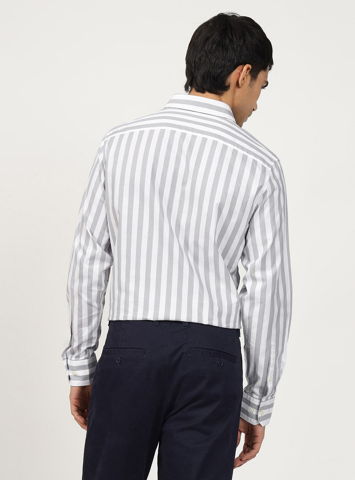 Slate Stripe Cotton Shirt