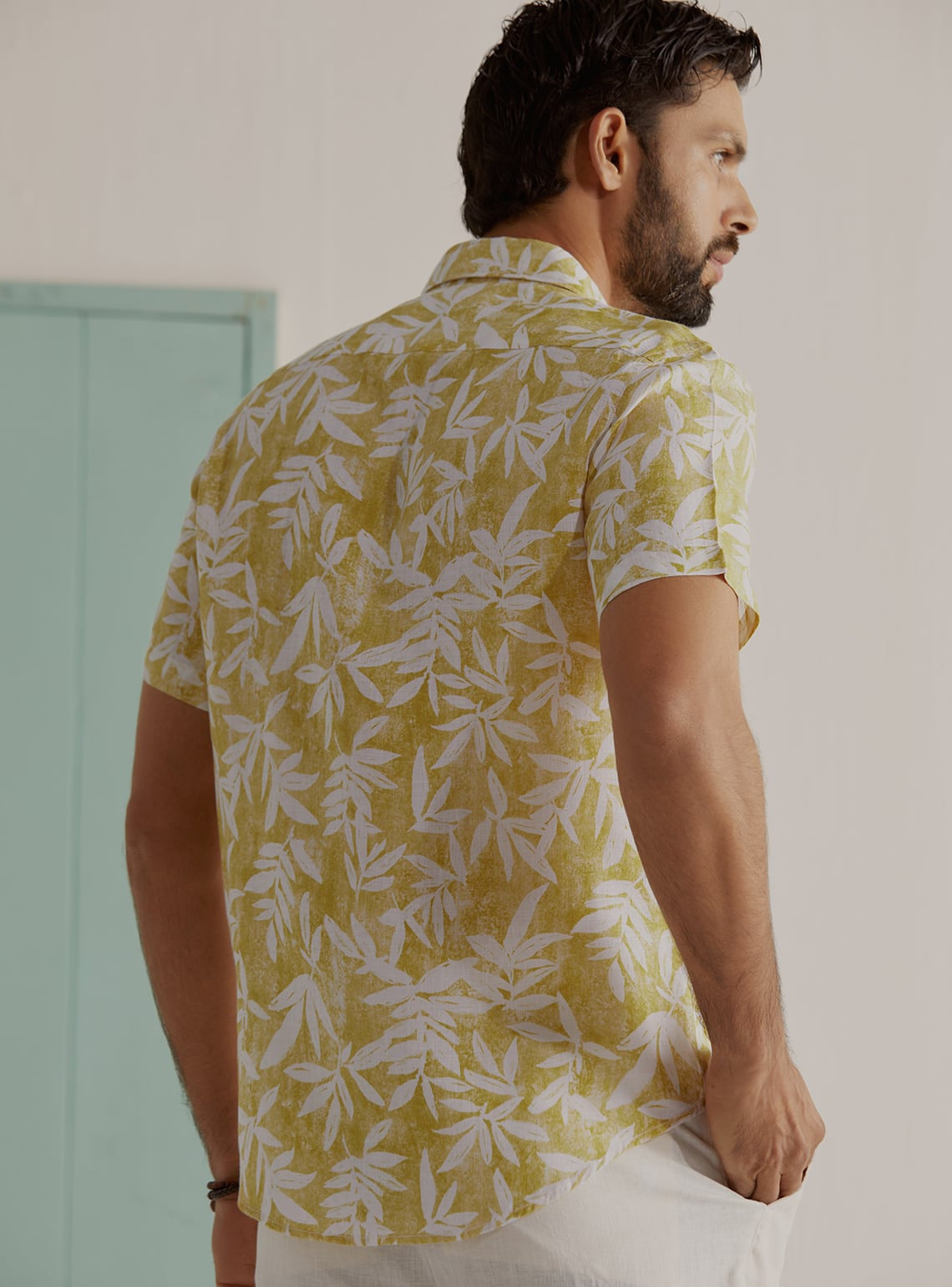 Tropical Mustard Linen