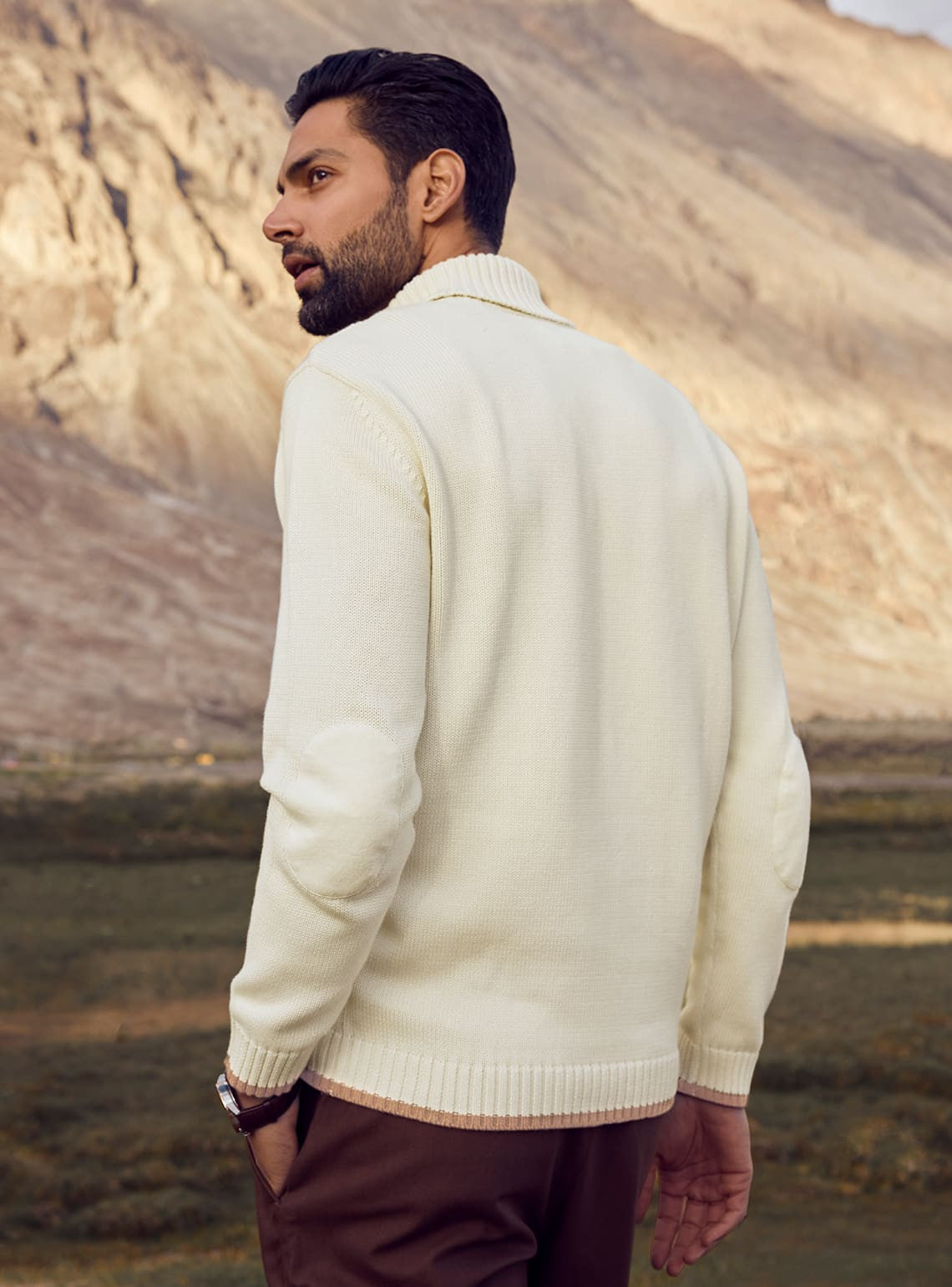 Quartz Cotton-Wool Pullover