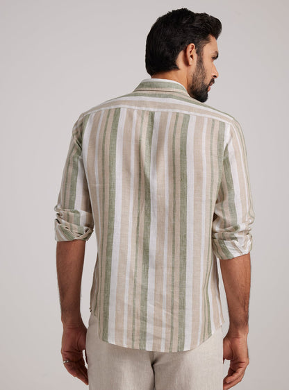 Smokey Stripe Linen