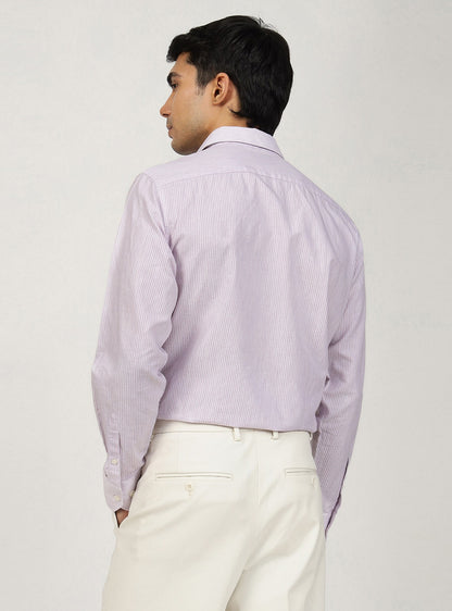 Lavendar Stripe Triblend Shirt