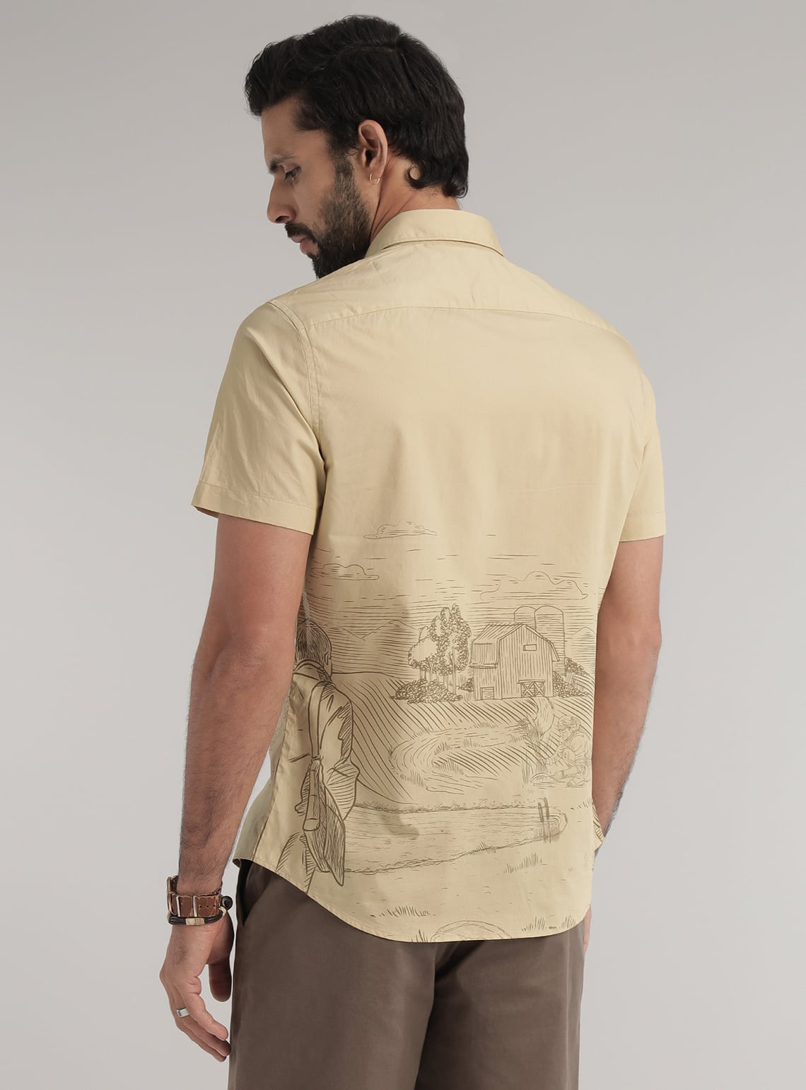 Khaki Country Print