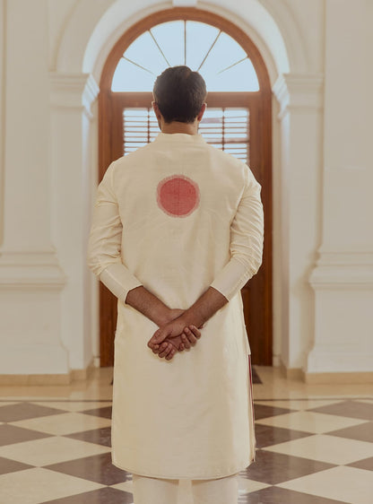 Vellai Cotton-Silk Kurta