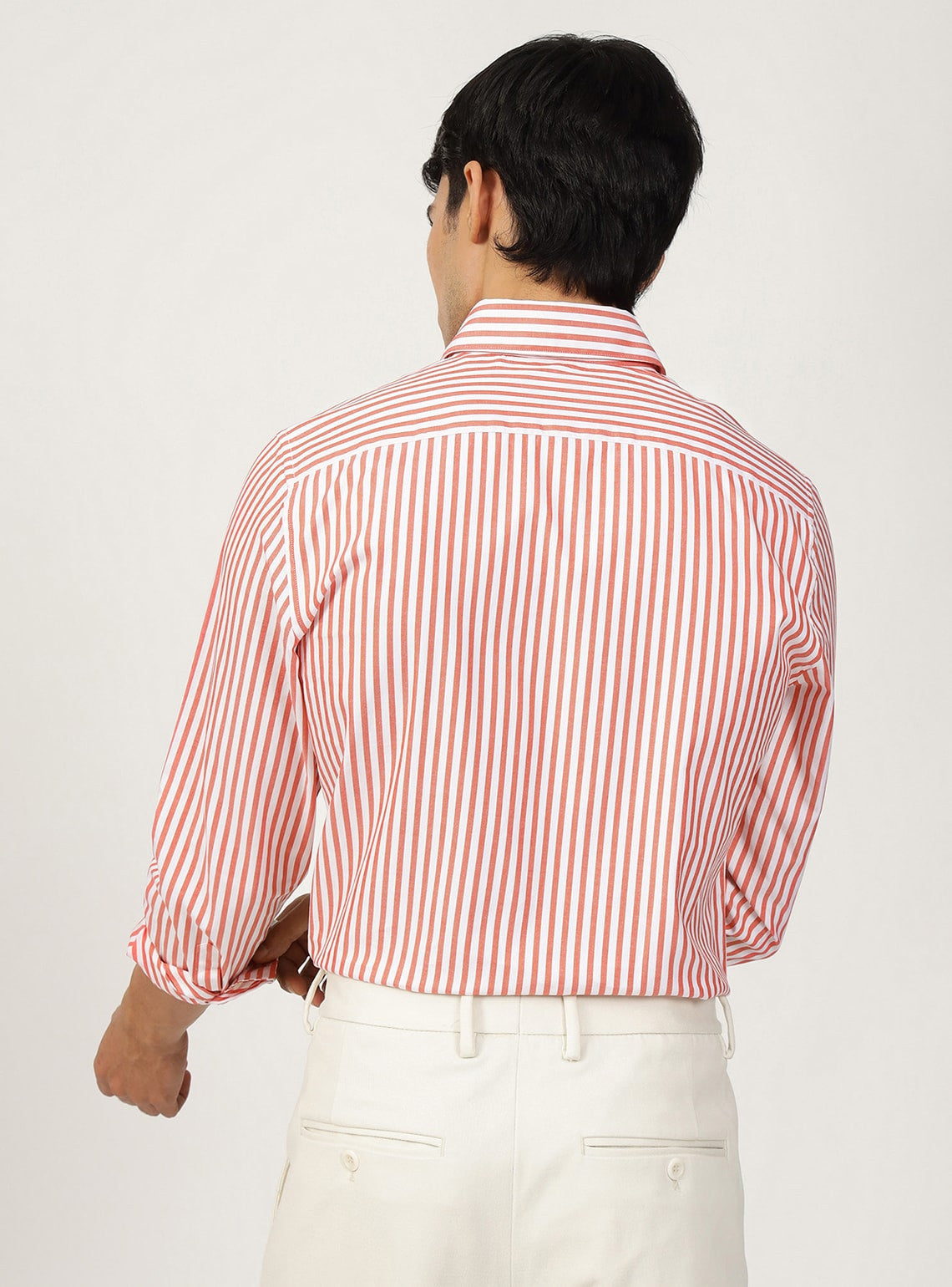 Flamingo Stripe Cotton Shirt