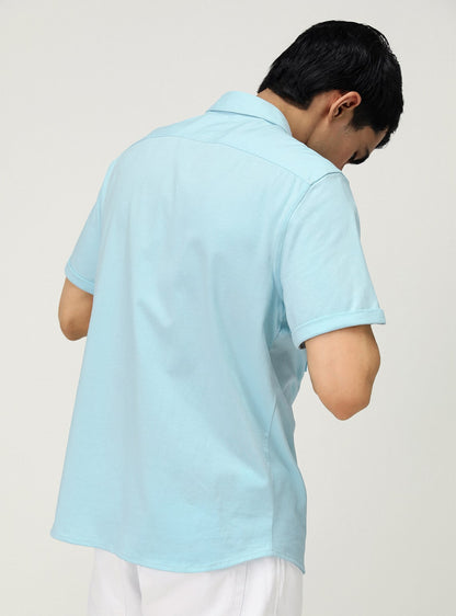 Ice Blue Shirt-Half