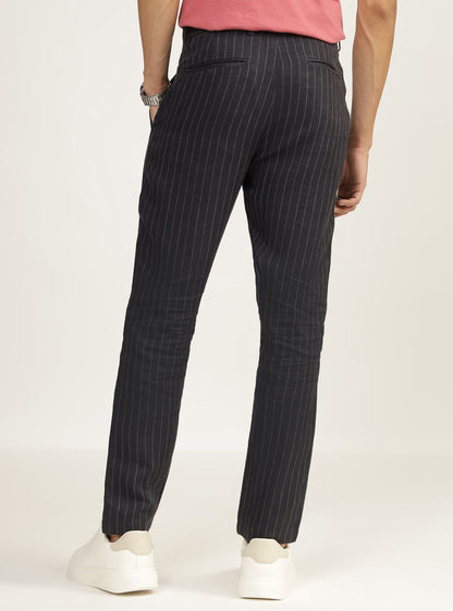 Nero Stripe Linen Pants