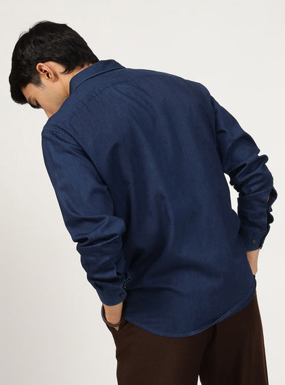 Atlantic Indigo Cotton Shirt