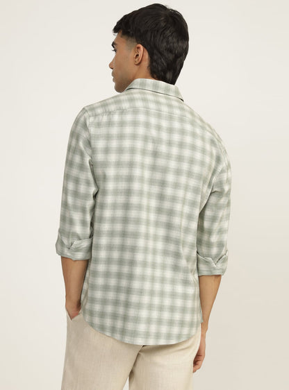 Kelp Cotton Melange Shirt