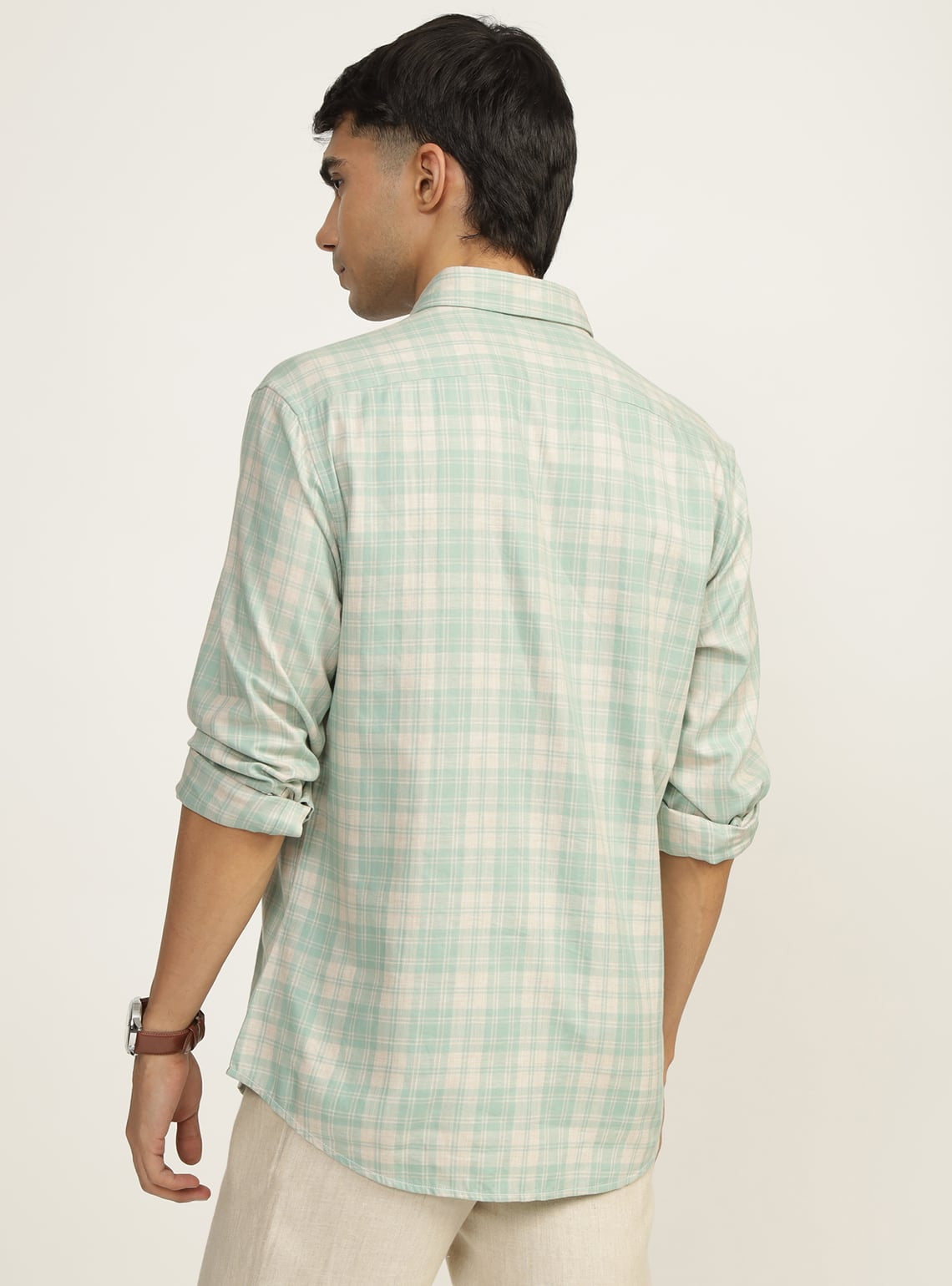 Sea Mist Cotton Melange Shirt