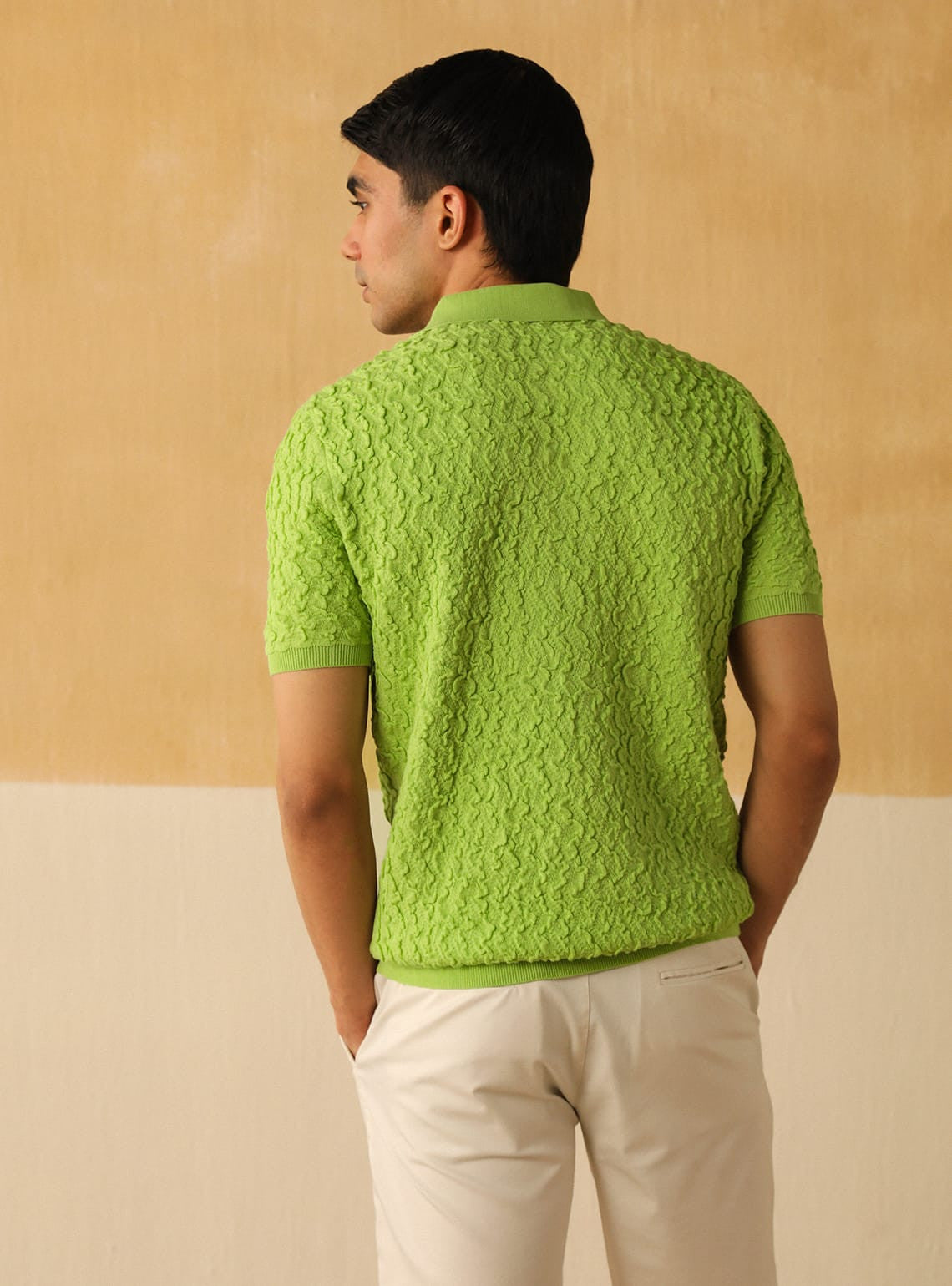 Textured Wasabi Polo