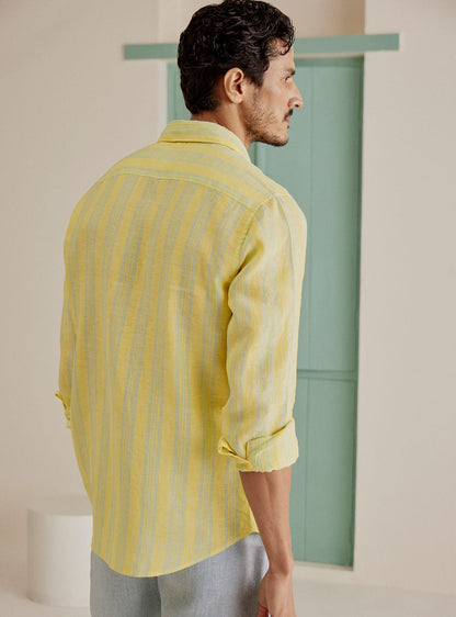 Sunflower Stripe Linen