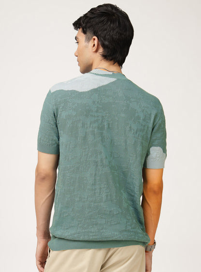 Oslo Green Mockneck