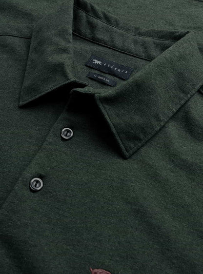 Kelp Cotton Melange Polo