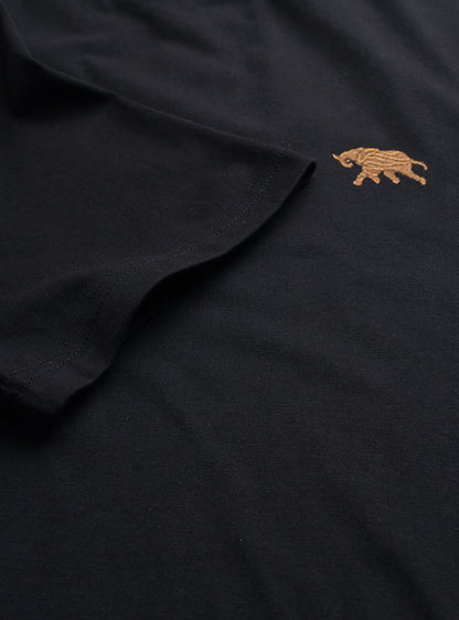 Nero Black Cotton Crew