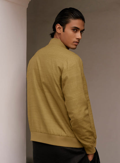 Aurum Silk-Cotton Bomber