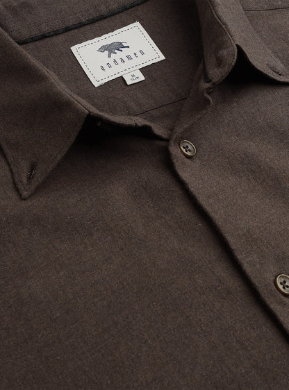 Saddle Cotton Melange Shirt